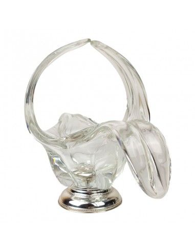 CENTRO DE MESA FLOR VIDRIO - PLATA 925ml