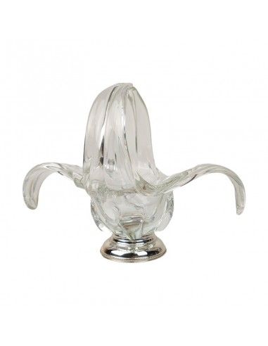 CENTRO DE MESA FLOR VIDRIO - PLATA 925ml