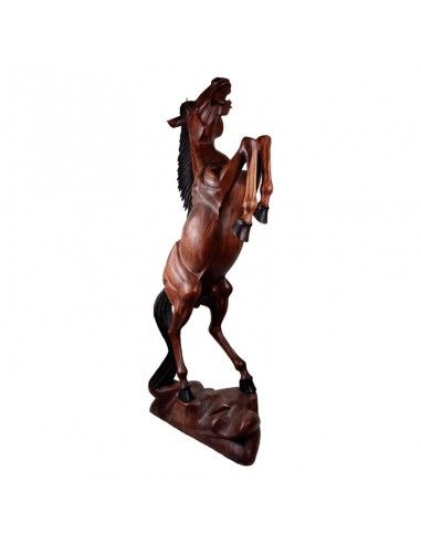 ESCULTURA CABALLO MADERA DE TECA...