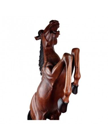 ESCULTURA CABALLO MADERA DE TECA...