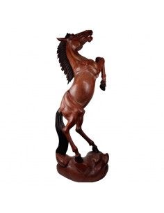 ESCULTURA CABALLO MADERA DE...
