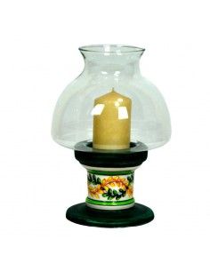 PORTAVELAS VERDE CERAMHER...
