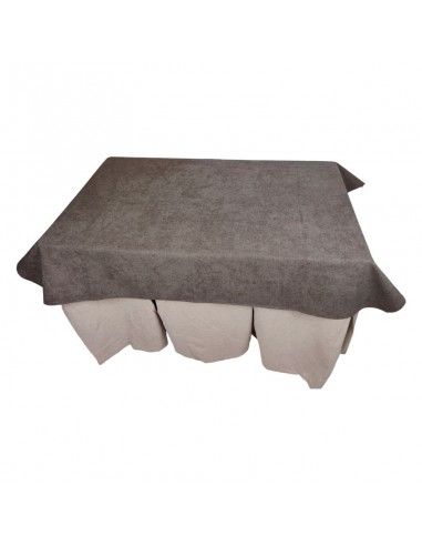 ROPA MESA CAMILLA COMPLETA BEIGE Y...