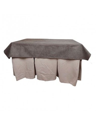 ROPA MESA CAMILLA COMPLETA BEIGE Y...
