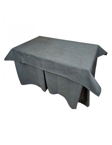 ROPA MESA CAMILLA GRIS TERCIOPELO 120x70