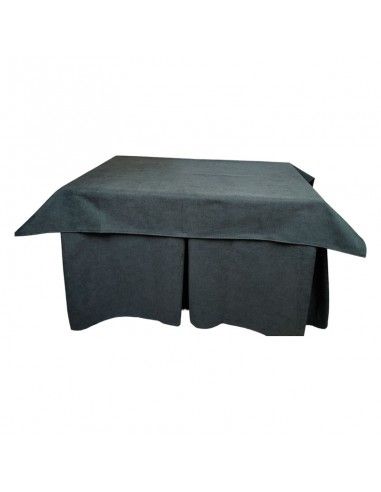 ROPA MESA CAMILLA GRIS TERCIOPELO 120x70