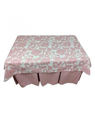 ROPA MESA CAMILLA FLOR ROSA 120x70