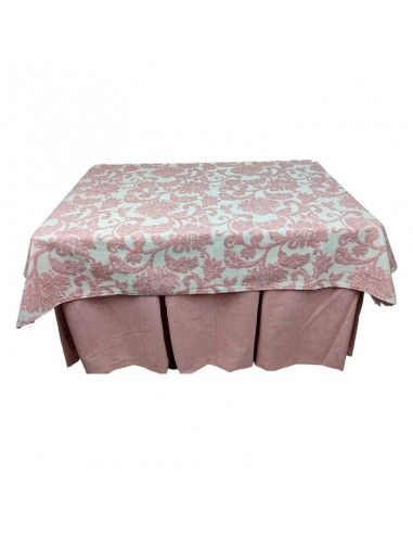 ROPA MESA CAMILLA FLOR ROSA 120x70
