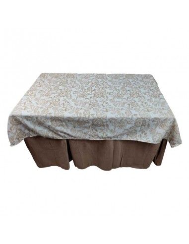 ROPA MESA CAMILLA FLOR BEIGE 120x70