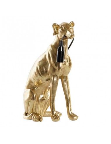 LAMPARA FIGURA GALGO DORADO 36X25,5