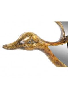 ESPEJO PATO PARED DORADO 37x38 2