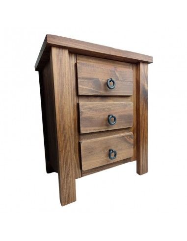 MESITA RUSTICA TRES CAJONES 69x58