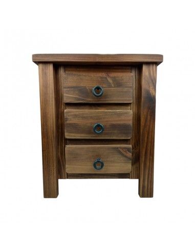 MESITA RUSTICA TRES CAJONES 69x58