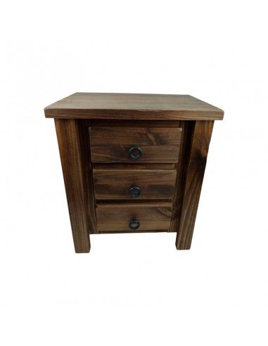 MESITA RUSTICA TRES CAJONES 69x58