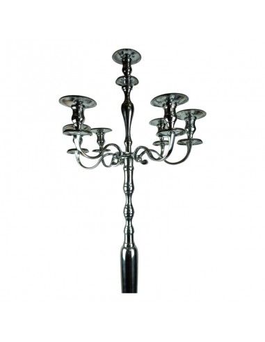 CANDELABRO DE PIE PLATEADO 163x57