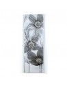 CUADRO FLORES EN PLATA Y ALUMINIO