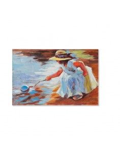 CUADRO NIÑA PLAYA 60x90 2