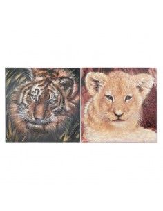 CUADRO TIGRE - LEÓN 100x100