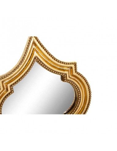 SET DE CUATRO ESPEJOS DORADOS 28x20