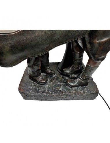 LAMPARA DE PIE FIGURA DE NIÑO Y NIÑA...