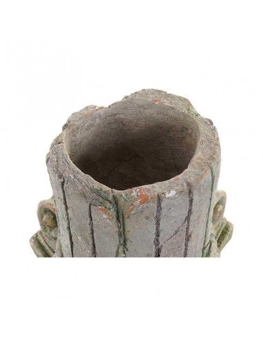 MACETERO COLUMNA GRIS 31x38