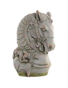 FIGURA CABALLO FLORERO 49x32
