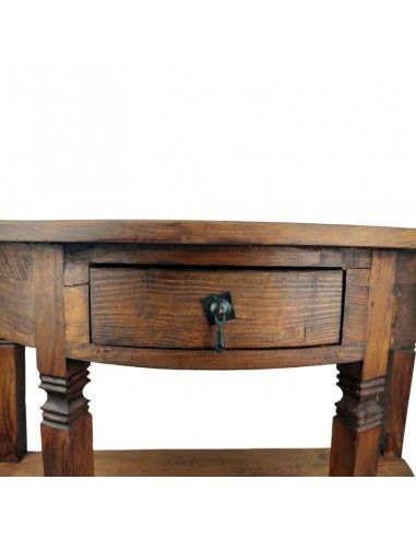 CONSOLA MADERA MACIZA 73x80