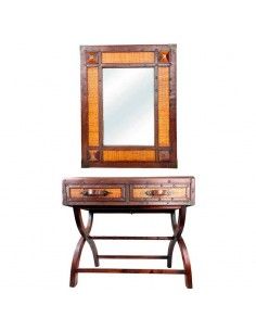 CONSOLA RATTAN - MADERA CON...