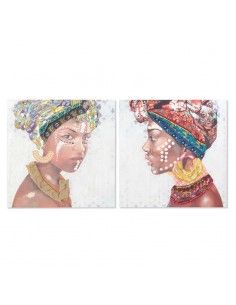 CUADRO MUJER AFRICANA CON...