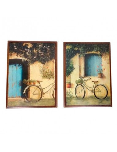 PAREJA DE CUADROS BICICLETA 40x30
