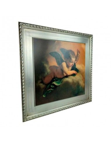 CUADRO PAN DE PLATA ANGEL 68x68