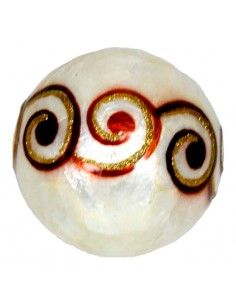 BOLA DE NACAR BLANCO FLOR O... 2