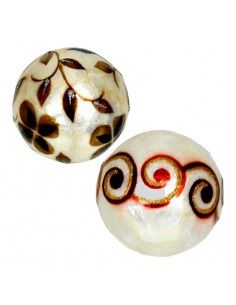 BOLA DE NACAR BLANCO FLOR O...