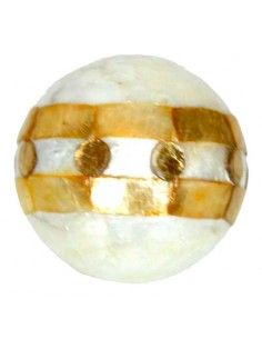 BOLA DE NACAR BLANCO-AMBAR...