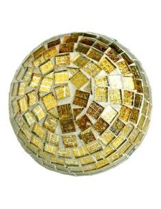 BOLA DE MOSAICO DORADO 7.5...
