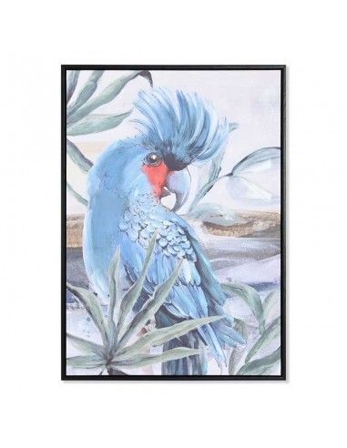 SET DE DOS CUADROS LORO Y CACATUA 70x50
