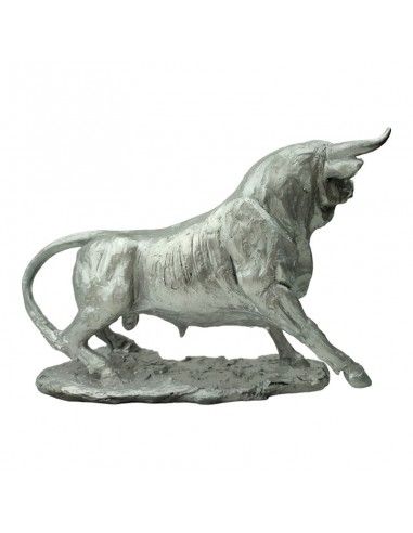 FIGURA TORO PLATA 27x36