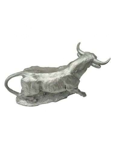 FIGURA TORO PLATA 21x27