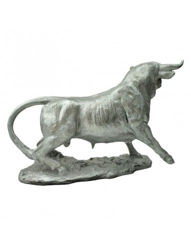 FIGURA TORO PLATA 21x27