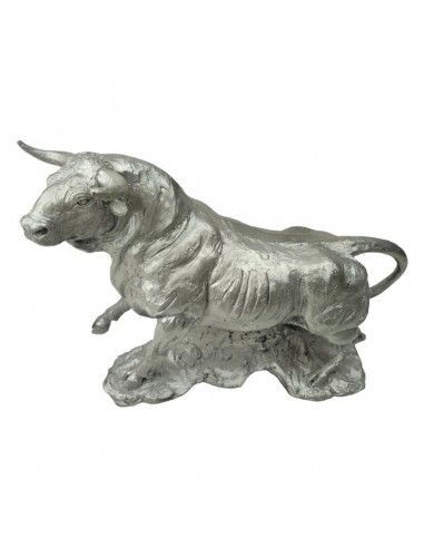 FIGURA TORO PLATA 21x27