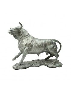 FIGURA TORO PLATA 21x27 2
