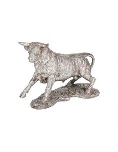 FIGURA TORO PLATA 20x28