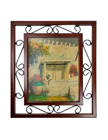 CUADRO JARDIN CON POZO 59x50