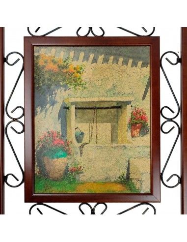 CUADRO JARDIN CON POZO 59x50