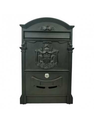 BUZON ALUMINIO NEGRO 41x25