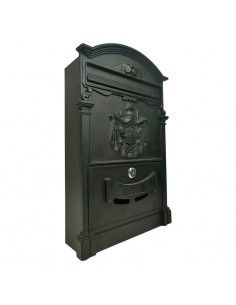 BUZON ALUMINIO NEGRO 41x25