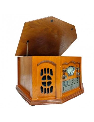 RADIO VINTAGE TOCADISCOS DE VINILO 25x45