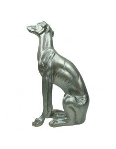 FIGURA GALGO PLATA 46x30 2