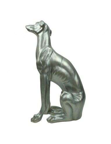 FIGURA GALGO PLATA 46x30