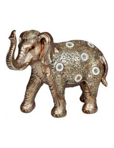 FIGURA ELEFANTE DORADO 21x23